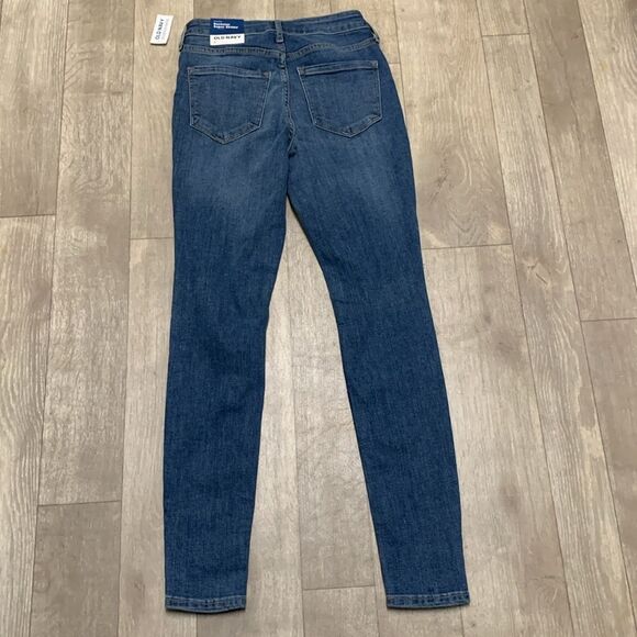 Womens NWT Old Navy Rickstar Super Skinny High Rise Distressed Denim‎ Jeans - Picture 2 of 7